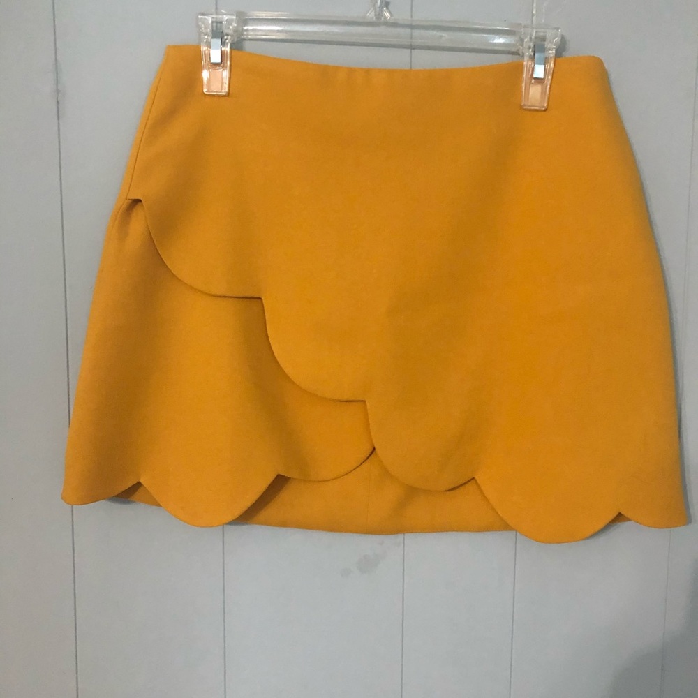Urban Outfitters mustard skirt